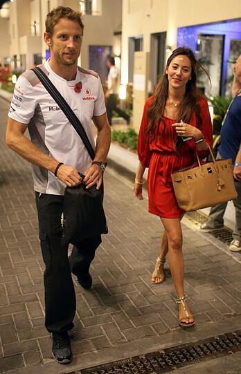 Jenson Button und seine Frau Jessica Michibata