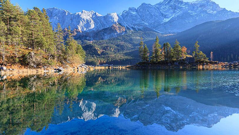 Der Eibsee ist ein Idyll nahe der Zugspitze. Das gef&auml;llt nicht nur den Einheimischen, sondern auch vielen Urlaubern und Ausfl&uuml;glern.