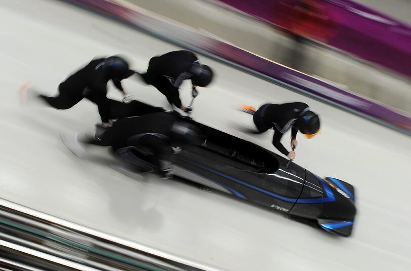 Maximilian Arndt und sein Team beim training. Können sie eine historische Nullnummer für die deutsche Bobfahrer verhindern?