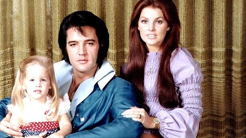 Ihr Glück war nur von kurzer Dauer: Elvis und Priscilla Presley mit ihrer Tochter Lisa Marie.