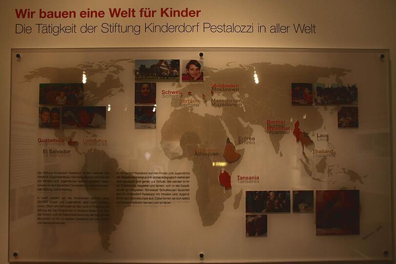 Weltumspannend sind die Hilfsarme der Stiftung Kinderdorf Pestalozzi.