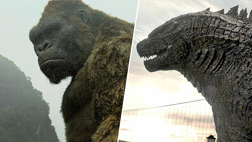 2021 treffen die Kinomonster King Kong und Godzilla aufeinander. 2021 treffen die Kinomonster King Kong und Godzilla aufeinander.