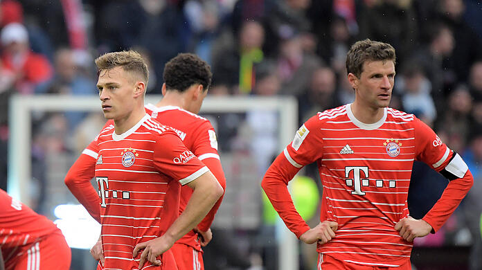 Wussten gegen Hoffenheim auch nicht zu überzeugen: Bayerns Führungsspieler Joshua Kimmich und Thomas Müller