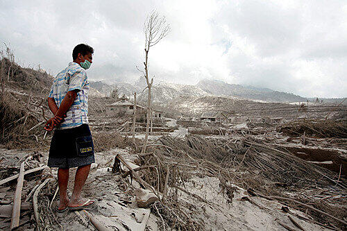 Nach dem Ausbruch des Merapi: Schutt und Asche in Indonesien