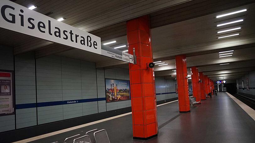 Auch an der Giselastraße gähnende Leere.