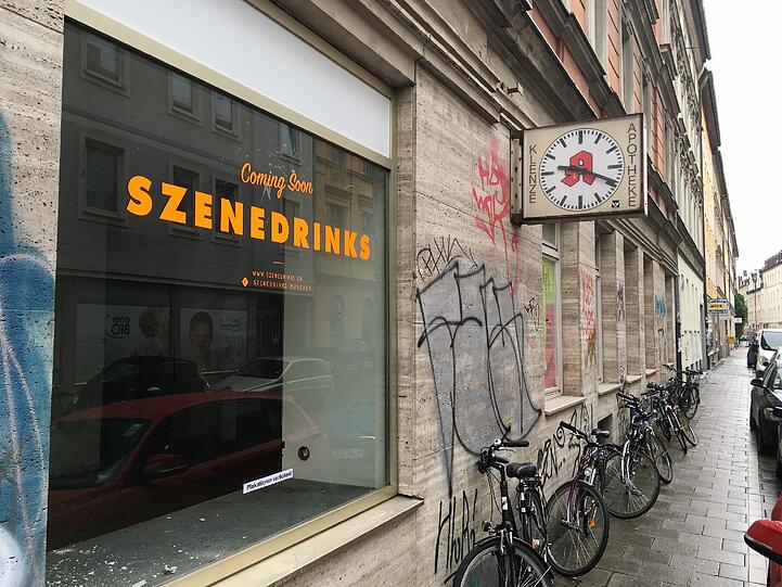Alkohol ist die beste Medizin: Ab Februar werden in der ehemaligen Klenze-Apotheke Spirituosen verkauft.