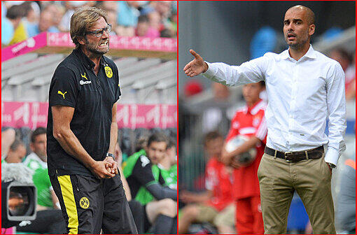 FC Bayern gegen Borussia Dortmund im DFB-Pokalfinale - das ist auch das Duell Jürgen Klopp (l.) gegen Pep Guardiola.