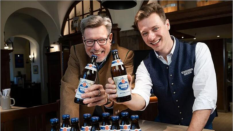 Georg Schneider VI. (l.) mit seinem Sohn Georg Schneider VII. Der Name hat in der bayerischen Familie Tradition.