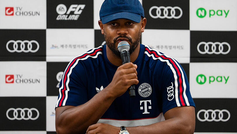 Wo lässt er Saibari spielen? Bayern-Trainer Vincent Kompany. Wo lässt er Saibari spielen? Bayern-Trainer Vincent Kompany.