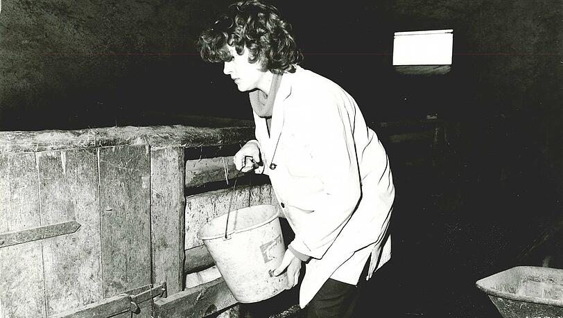 Margarete Bause war als Schülerin auf die Geburt von Schweinen spezialisiert. Margarete Bause war als Schülerin auf die Geburt von Schweinen spezialisiert.