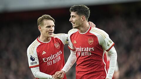 Zwei Erfolgsgaranten des wiedererstarkten FC Arsenal: Martin Ödegaard und Kai Havertz.