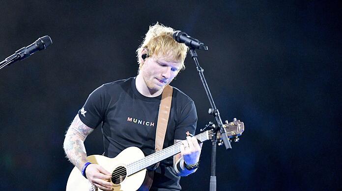 Ed Sheeran performte beim Konzert meist alleine auf der Bühne.