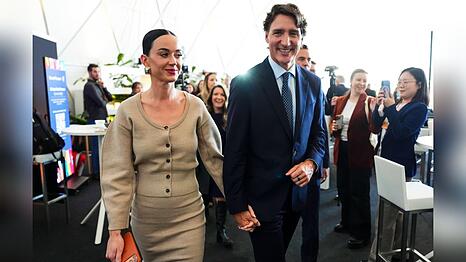 Katy Perry und Justin Trudeau im Januar 2026 beim Weltwirtschaftsforum im schweizerischen Davos.