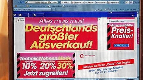 Wer auf dem Computer gestern dieses Bild sah, der war schon weit gekommen: Ein völlig überlastetes Computersystem ließ viele Käufer gar nicht erst auf die Homepage.