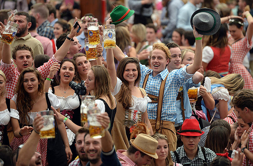 Irgendwann muss des viele Bier ja auch wieder raus.