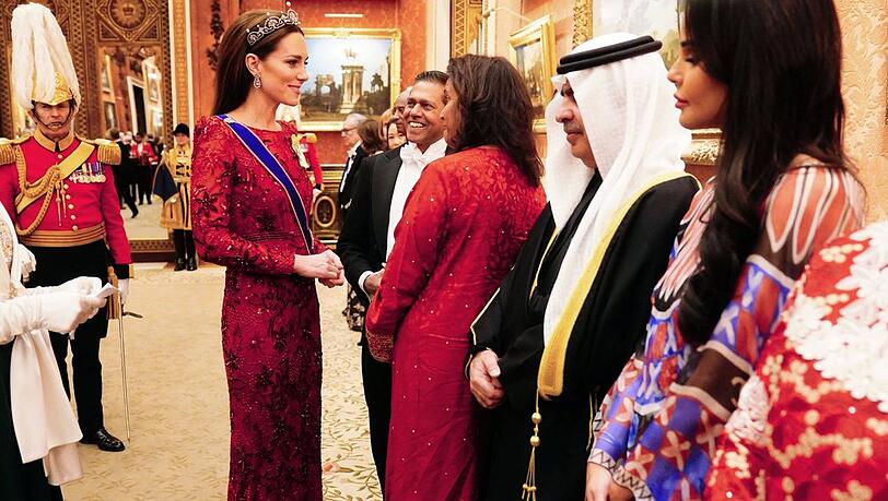 Prinzessin Kate bei einem Empfang im Buckingham Palast.