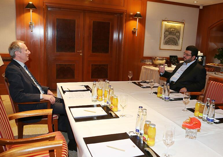 Hep Monatzeder und Hasan Ismaik im "Mandarin Oriental".