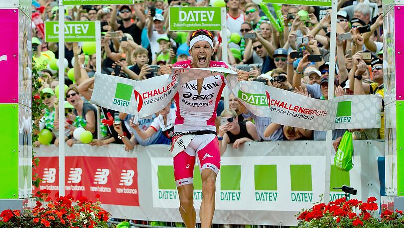 Damals war's: Vor zehn Jahren gewann Jan Frodeno die Challenge Roth - in einer Fabelzeit. (Archivbild)