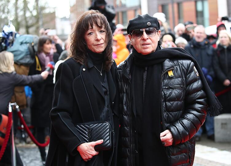 Sänger Klaus Meine und seine Frau Gabi