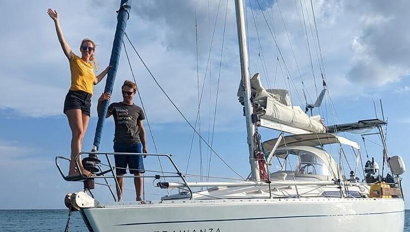 'In der Karibik wurde ich schwanger': Münchner segeln um die ganze Welt, dann musste er allein zurück