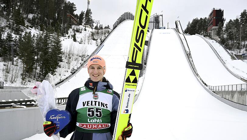 Freut sich mit seiner Tochter auf das Christkind: Skispringer Karl Geiger.