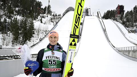 Freut sich mit seiner Tochter auf das Christkind: Skispringer Karl Geiger.