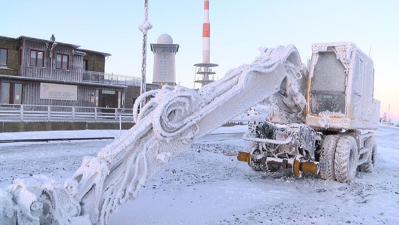 Minus 15 Grad auf dem Brocken Minus 15 Grad auf dem Brocken