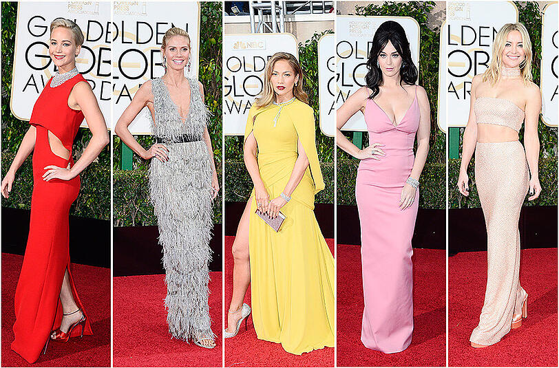 Glanz und Glamour bei den Golden Globes in Los Angeles. Alle Bilder vom roten Teppich zum Durchklicken!