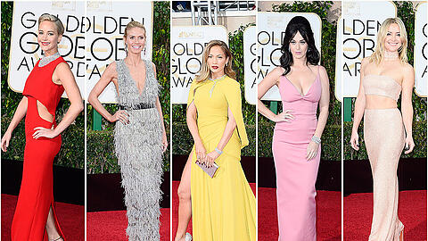 Glanz und Glamour bei den Golden Globes in Los Angeles. Alle Bilder vom roten Teppich zum Durchklicken!