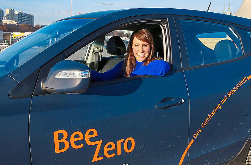 Sophie Burfeind ist für die AZ mit dem Wasserstoffauto Probe gefahren.