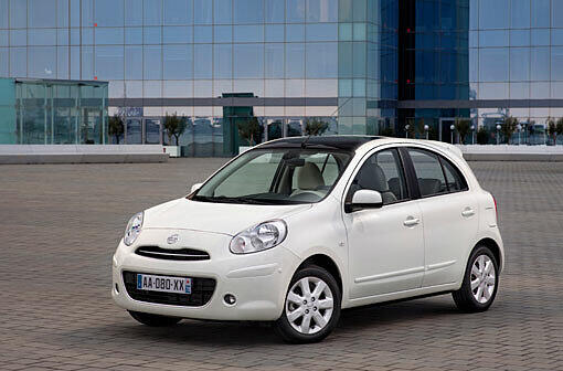 Stadtflitzer mit High-Tech-Triebwerk: Der Nissan Micra DIG-S mit Dreizylinder-Kompressormotor.