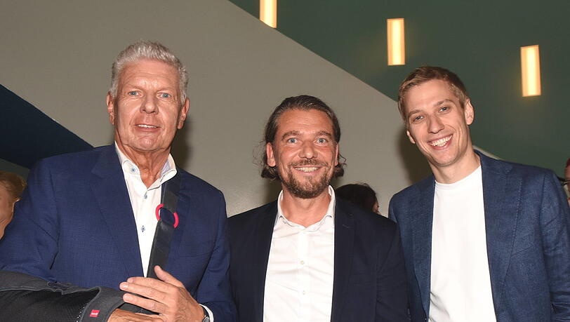 Dieter Reiter, Kulturrefererenz Marek Wiechers und mit dem Kulturbürgermeister Dominik Krause im Volkstheater. Dieter Reiter, Kulturrefererenz Marek Wiechers und mit dem Kulturbürgermeister Dominik Krause im Volkstheater.