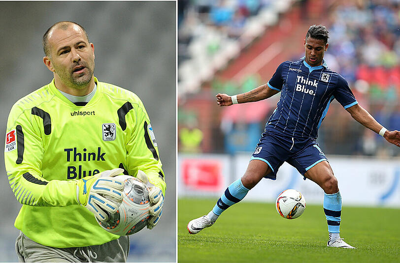 Gabor Kiraly und Rubin Okotie werden sich am Dienstag auf dem Platz treffen. Zwei 1860-Generationen.