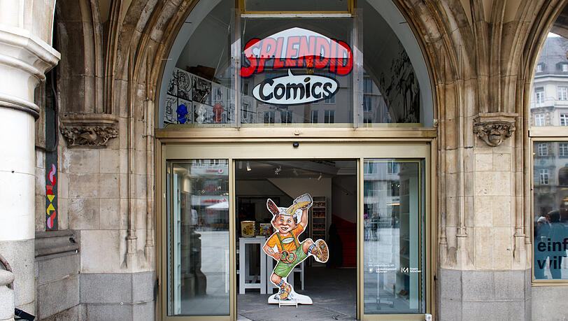 Ein Jahr lang darf "Splendid Comics" im kleinen Laden direkt am Marienplatz seinen Lesestoff verkaufen.