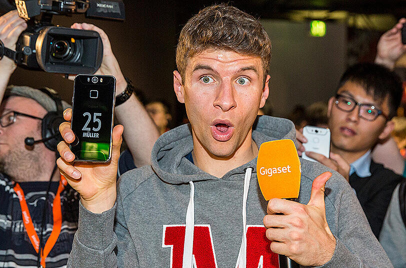 Immer für einen Spaß zu haben: Thomas Müller.
