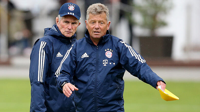 Er kann es auch alleine: Heynckes' Co-Trainer Peter Hermann.