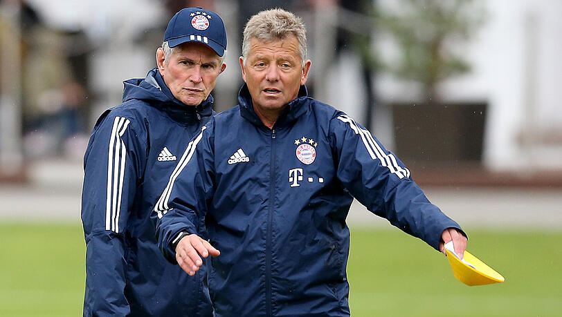 Er kann es auch alleine: Heynckes' Co-Trainer Peter Hermann. Er kann es auch alleine: Heynckes' Co-Trainer Peter Hermann.