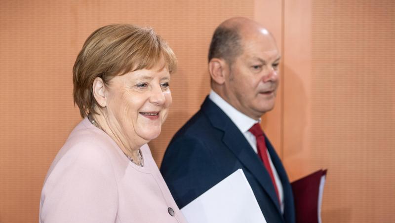 Kanzlerin Angela Merkel und Vizekanzler Olaf Scholz in Berlin. Kanzlerin Angela Merkel und Vizekanzler Olaf Scholz in Berlin.