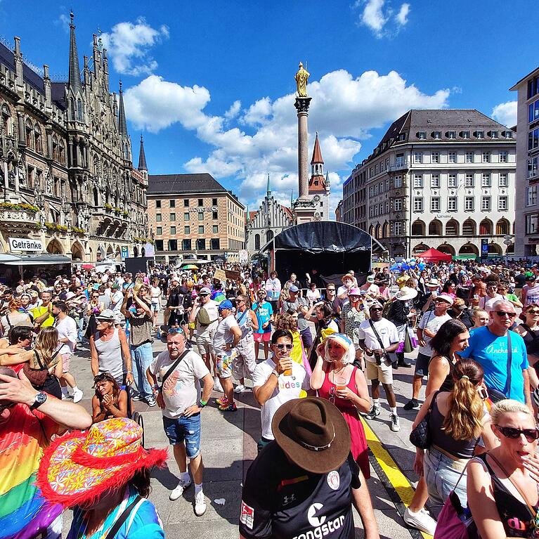 Auch auf dem Marienplatz herrschte ein buntes Treiben.