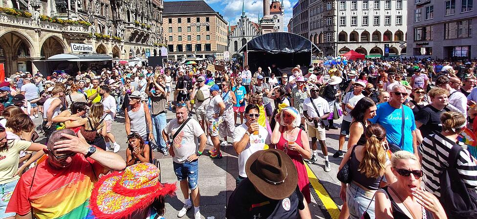 Auch auf dem Marienplatz herrschte ein buntes Treiben.