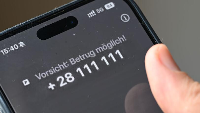 So sieht der Warnhinweis von Vodafone aus, bei der Telekom wird marginal anders gewarnt: "Vorsicht, m&ouml;glicher Betrug!"