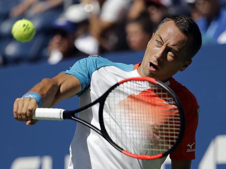 Philipp Kohlschreiber steht nach seinem Sieg über den Franzosen Ugo Humbert in Auckland im Viertelfinale. Foto (Archiv): Kevin Hagen/AP