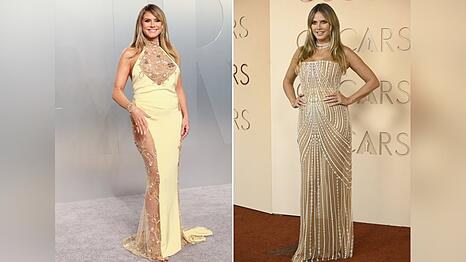 Heidi Klum feierte noch bei der "Vanity Fair"-Party weiter (l.), zuvor besuchte sie die Oscarverleihung.
