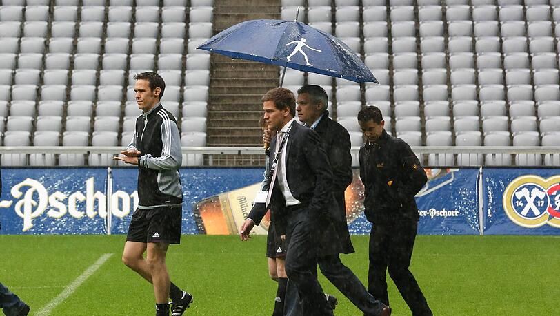 Am Sonntag noch abgesagt, heute grünes Licht: Die Partie der U21 findet statt.