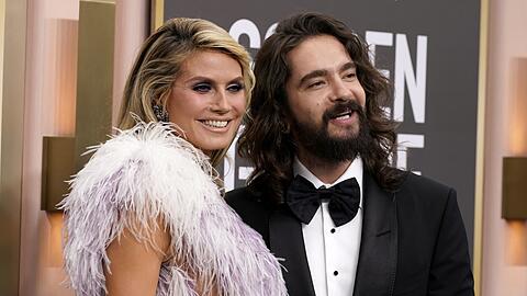 16 Jahre auseinander und trotzdem glücklich - warum auch nicht? Heidi Klum (Jahrgang 1973) und ihr Mann Tom Kaulitz (Jahrgang 1989) auf dem Roten Teppich bei der Verleihung der Golden Globe Awards.