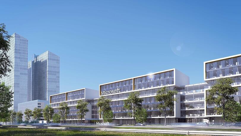 An dem Standort in der Parkstadt Schwabing wird das Büro dann von der Straße aus prominent zu sehen sein. An dem Standort in der Parkstadt Schwabing wird das Büro dann von der Straße aus prominent zu sehen sein.
