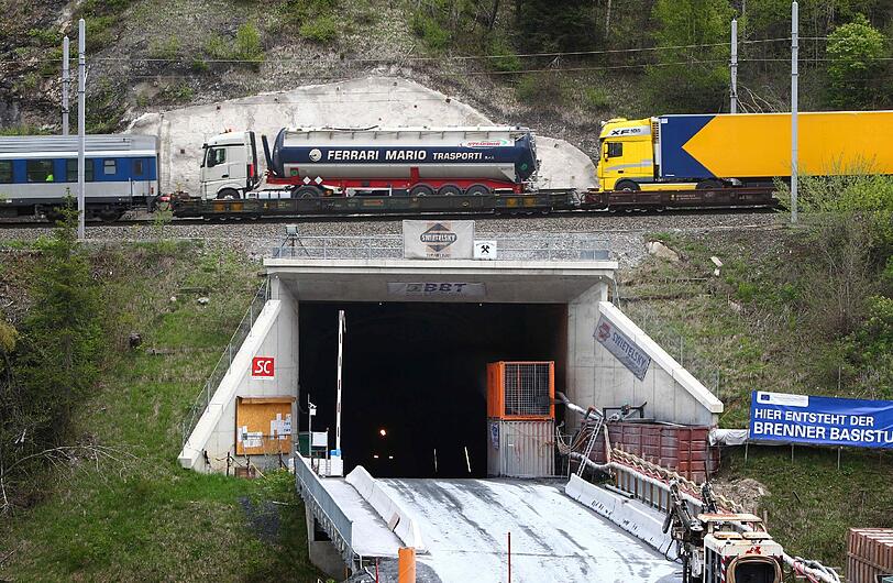 Der Zugang zum Brenner Basistunnel in Mauls