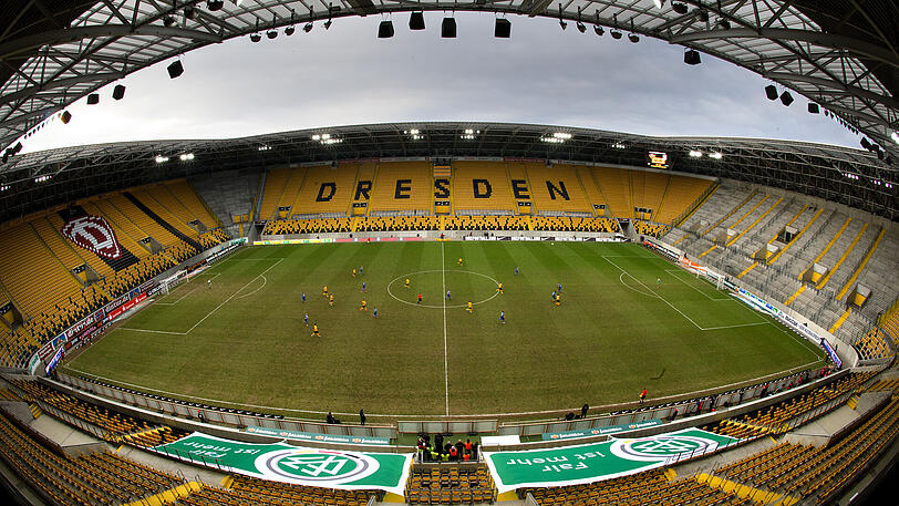 Blick ins Stadion von Dynamo Dresden.