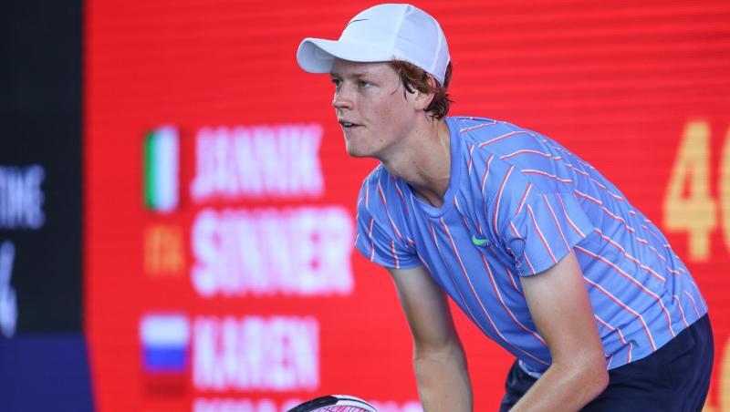 Jannik Sinner hat in Berlin sein Match gegen Karen Chatschanow gewonnen. Jannik Sinner hat in Berlin sein Match gegen Karen Chatschanow gewonnen.
