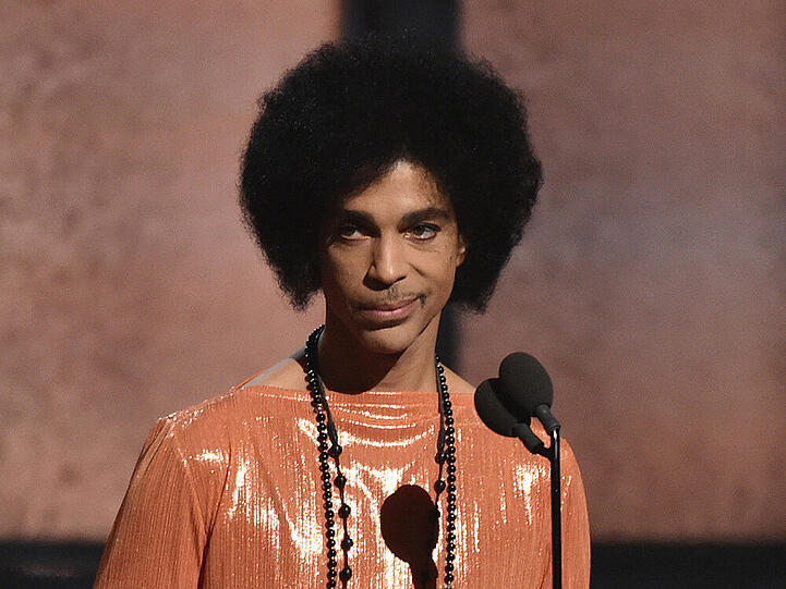 Prince bei den diesjährigen Grammy Awards im Februar